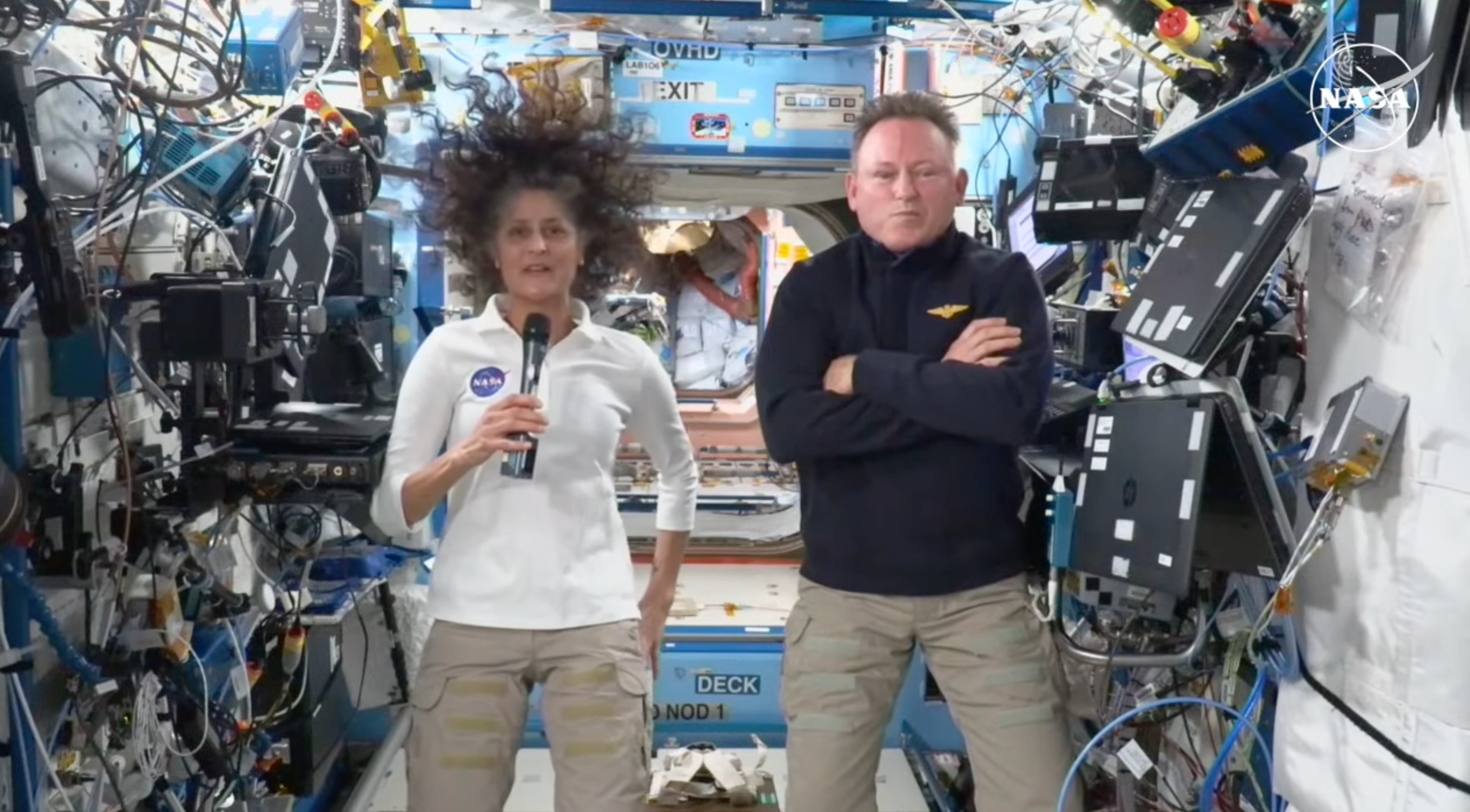 NASA astronauts Sunisa “Suni” Williams and Barry “Butch” Wilmore on the space station will be stuck on the ISS until Februray next year - and have spoken about the experience for the first time.