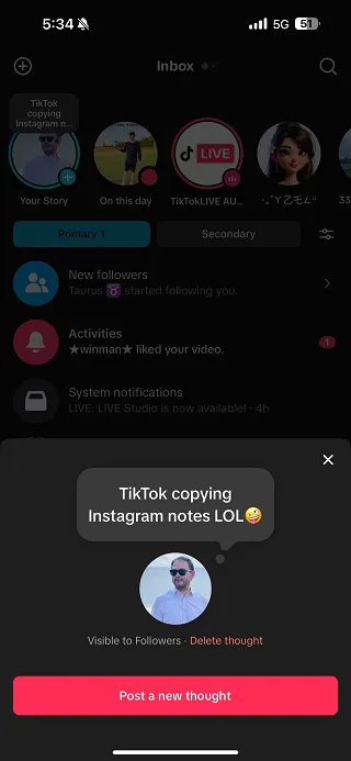 TikTok Thought