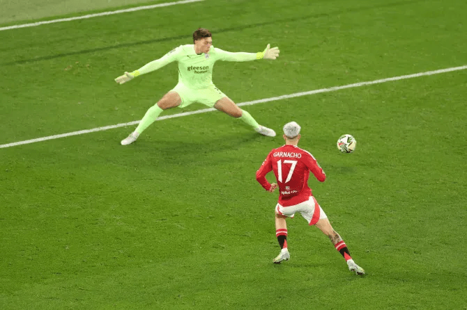 The telling moment unfolded during Manchester United's 7-0 triumph over Barnsley in the Carabao Cup