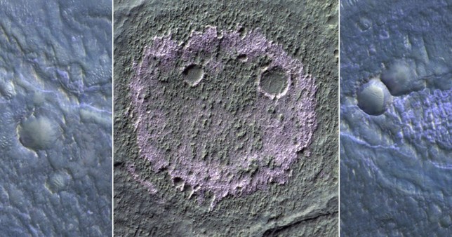 TECH: Smiley face spotted on Mars