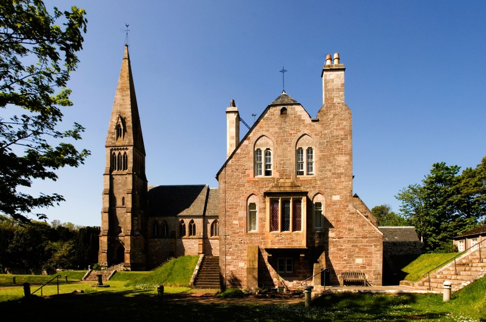 The Cathedral of the Isles (pictured) claims to be the smallest cathedral in the UK