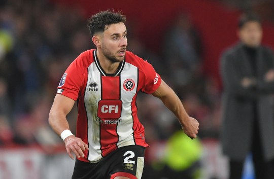 George Baldock pictured playing for Sheffield United before his death