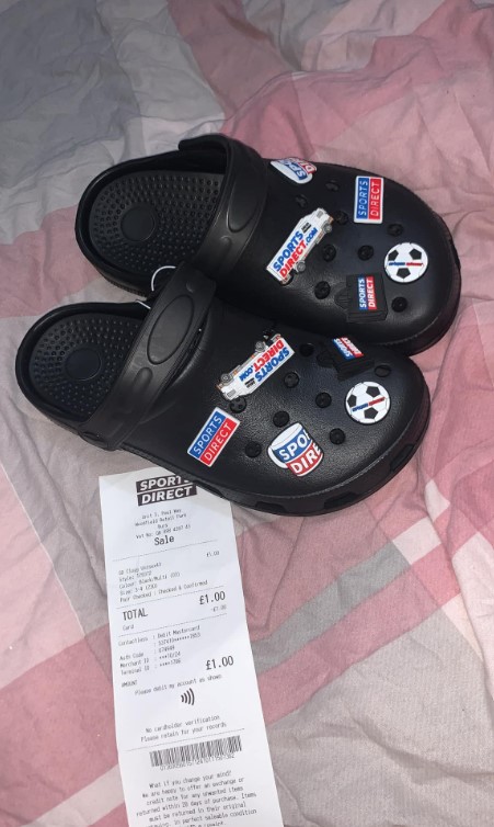 The price tag marked the footwear at a tenner so the offer feels like an absolute steal