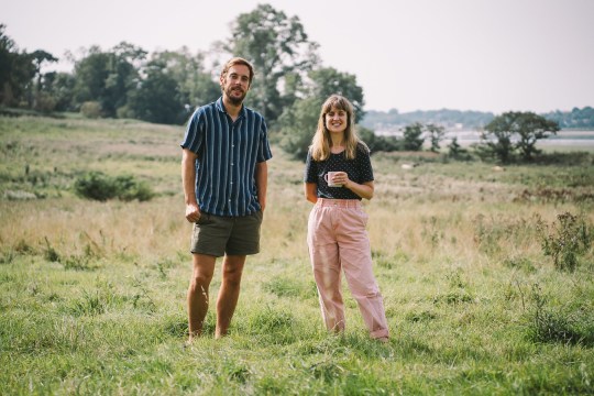 Daisy Greenwell with her husband Joe, who founded Smartphone Free Childhood along with Clare Fernyhough 