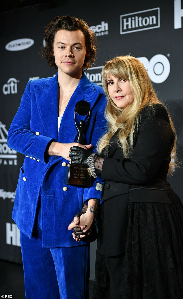 The dangers of the drug are well-known ¿ Fleetwood Mac legend Stevie Nicks publicly chronicled her eight-year battle with clonazepam addiction. Pictured in 2019 with Harry Styles on her induction into the Rock and Roll Hall of Fame