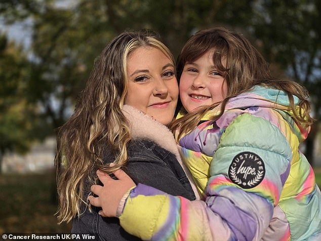 Lisa Bancroft (pictured with her daughter Emma) discovered she had the faulty gene. She underwent a double mastectomy as a precaution four years ago and now aged 32, is still cancer free