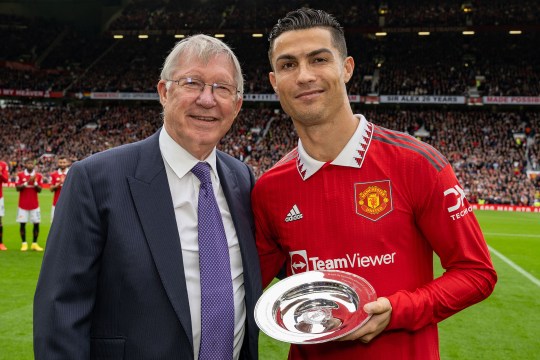 Sir Alex Ferguson and Cristiano Ronaldo