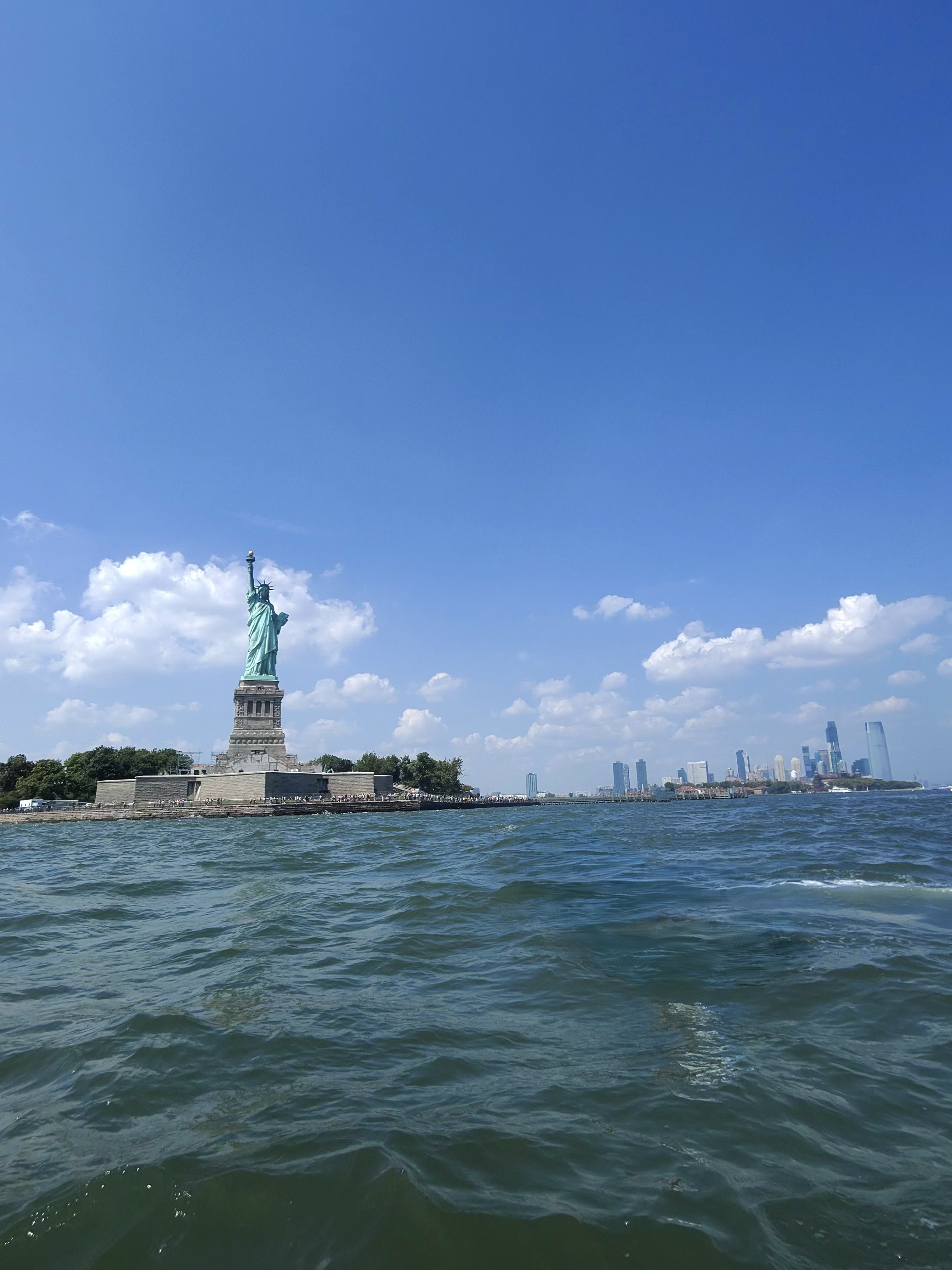 Jet skiing on the Hudson River.