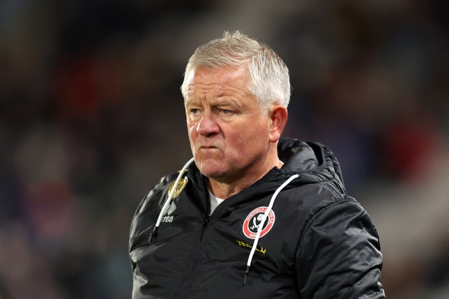 Chris Wilder pictured working as Sheffield United manager in 2024