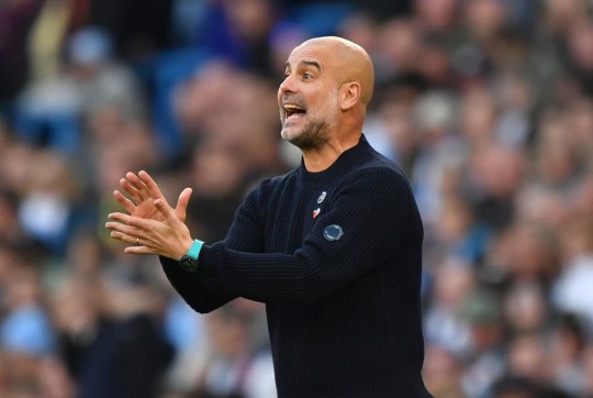 Manchester City's Manager Pep Guardiola during the Premier League match between Manchester City FC and Southampton FC at Etihad Stadium