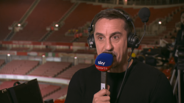 Sky Sports pundit Gary Neville