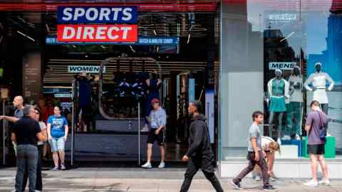 A Sports Direct outlet in London