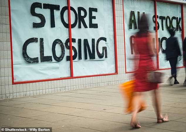 Hit hard: Retail, leisure and hospitality firms across England are facing a £2.66billion 'cliff edge'