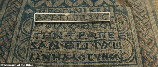 The mosaic contained Greek inscriptions that include the names of five women, highlighting the importance of women in the church