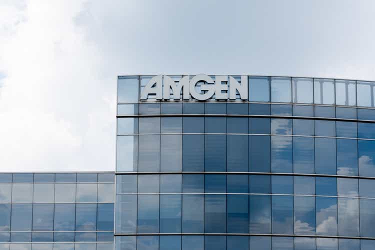 Amgen office building in Mississauga, Ontario, Canada.