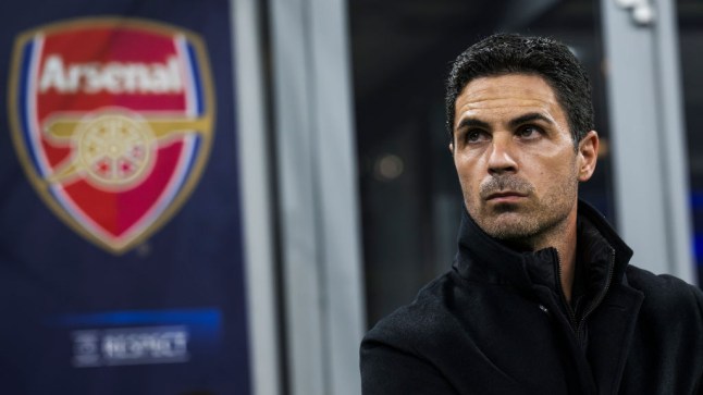 Mikel Arteta, head coach of Arsenal FC, looks on prior to