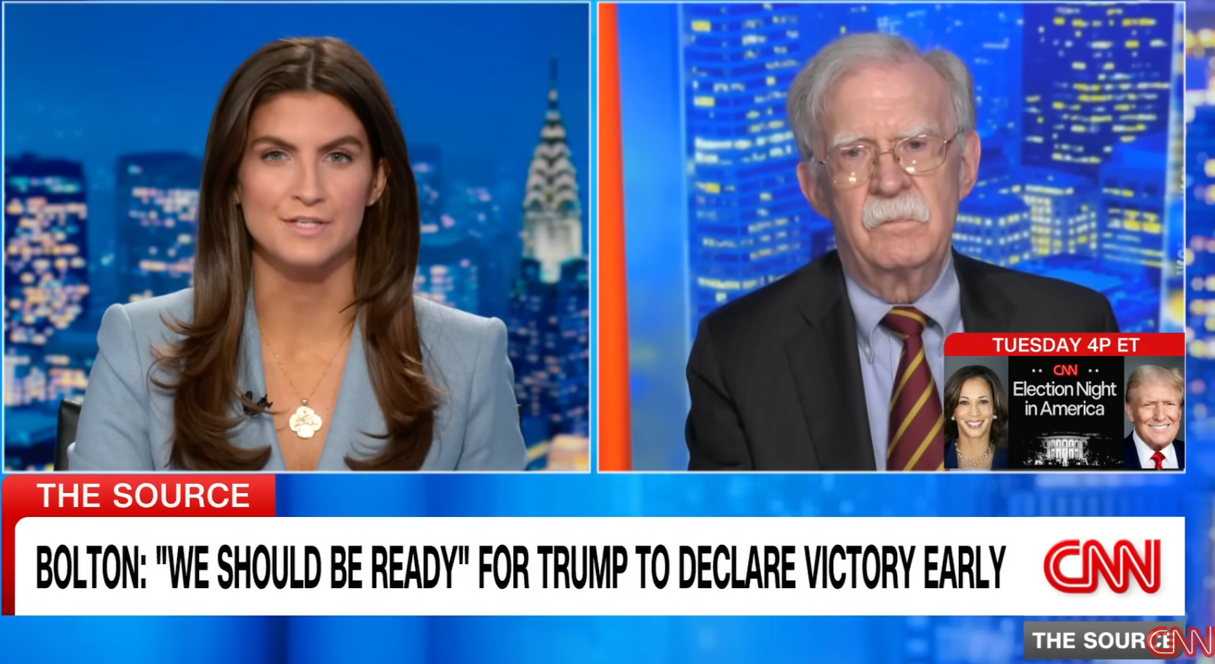 John Bolton speaks to CNN’s Kaitlin Collins