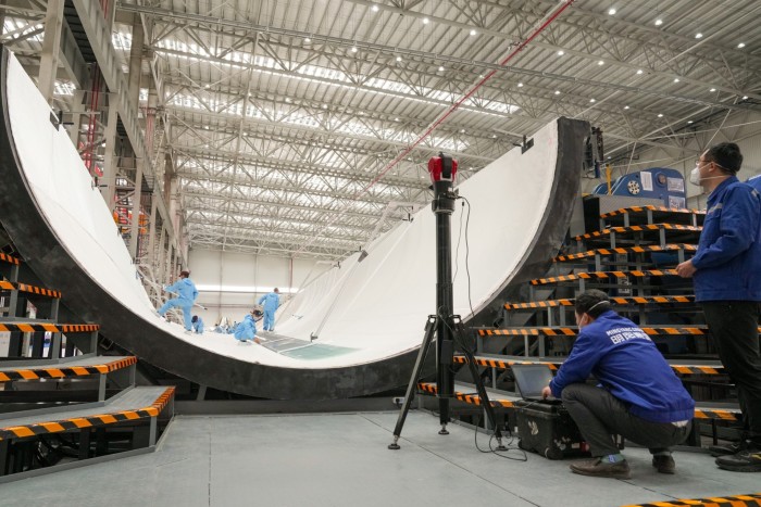 A Mingyang  wind turbine factory in China