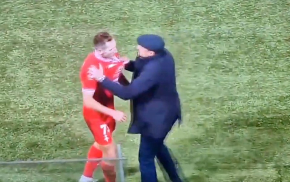 Pep Clotet grabbed striker Raimonds Krollis