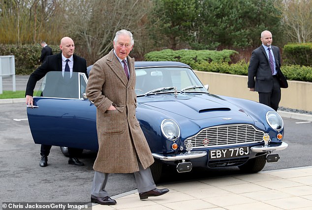 King Charles was presented with a DB6 Volante by the late Queen on his 21st birthday and has been an enthusiast ever since