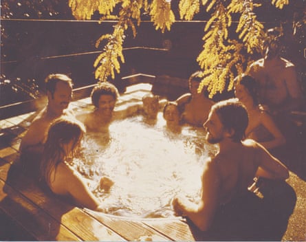 people sit together in hot tub