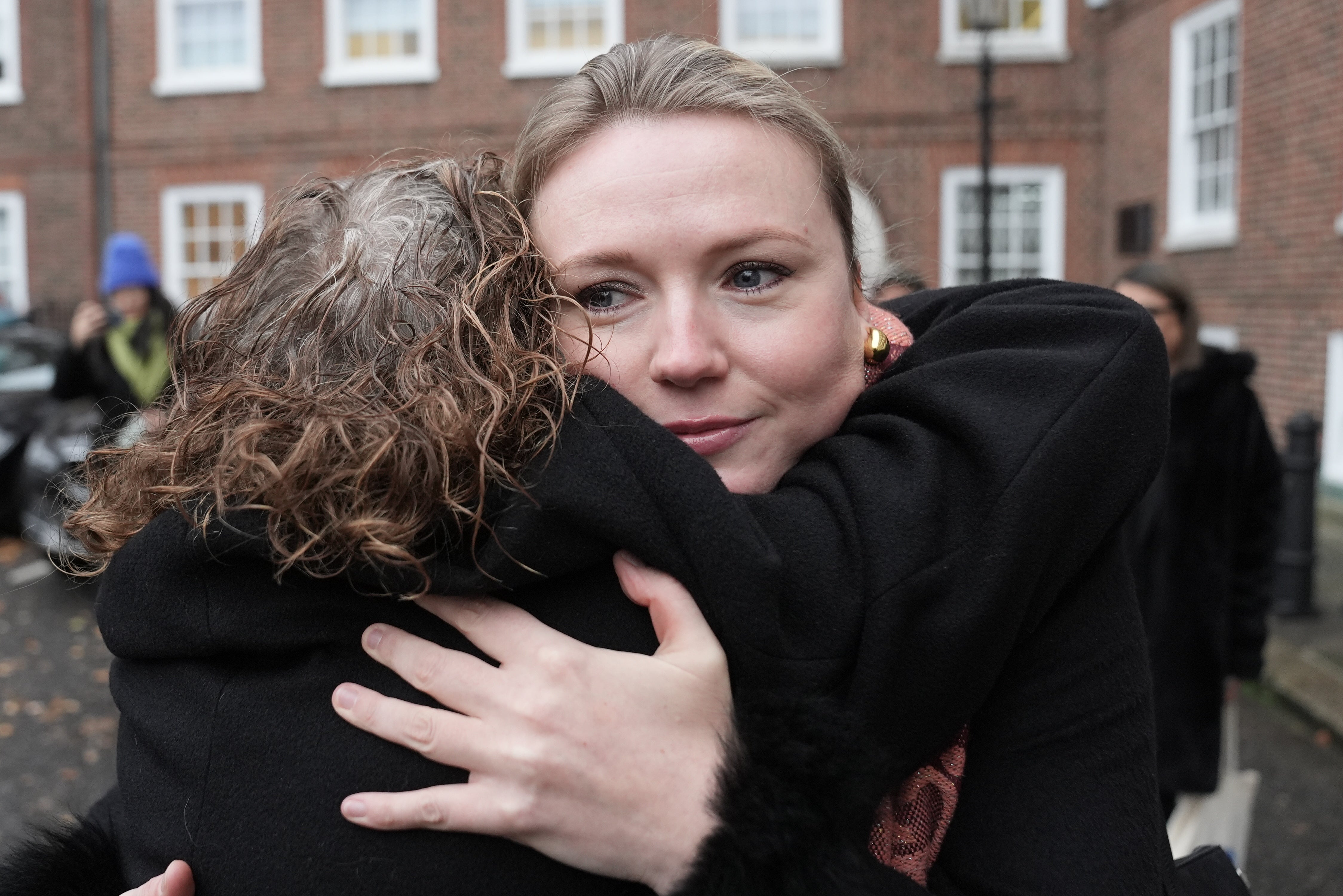 Dr Proudman greeted supporters as she arrived at the tribunal on Tuesday (Stefan Rousseau/PA)