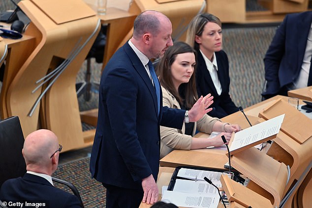 Scotland's Health Secretary Neil Gray speaks in Holyrood on January 7