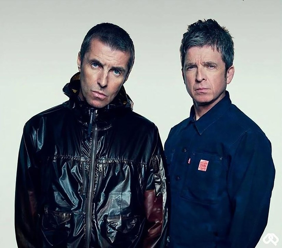 Oasis band members Noel and Liam Gallagher.