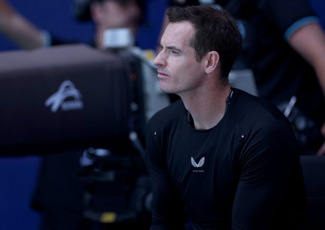 Mandatory Credit: Photo by Ella Ling/Shutterstock (15108785y) Andy Murray, coach of Novak Djokovic Australian Open, Day Thirteen, Tennis, Melbourne Park, Melbourne, Australia - 24 Jan 2025