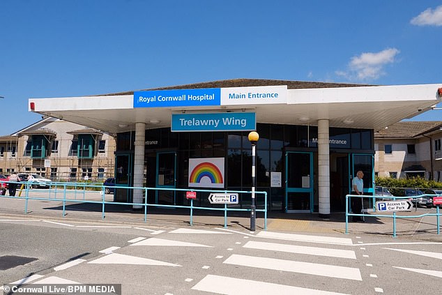 Royal Cornwall Hospital, pictured, has said its services were under 'significant pressure' after a critical incident was declared