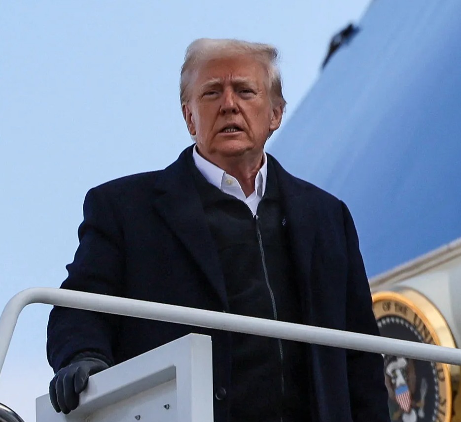 President Trump boarding Air Force One.