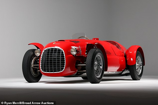 This is Money can exclusively reveal the 1948 Ferrari 166 Spyder Corsa which has never been offered for public sale before will go up for auction at the end of May - estimated at over £6m