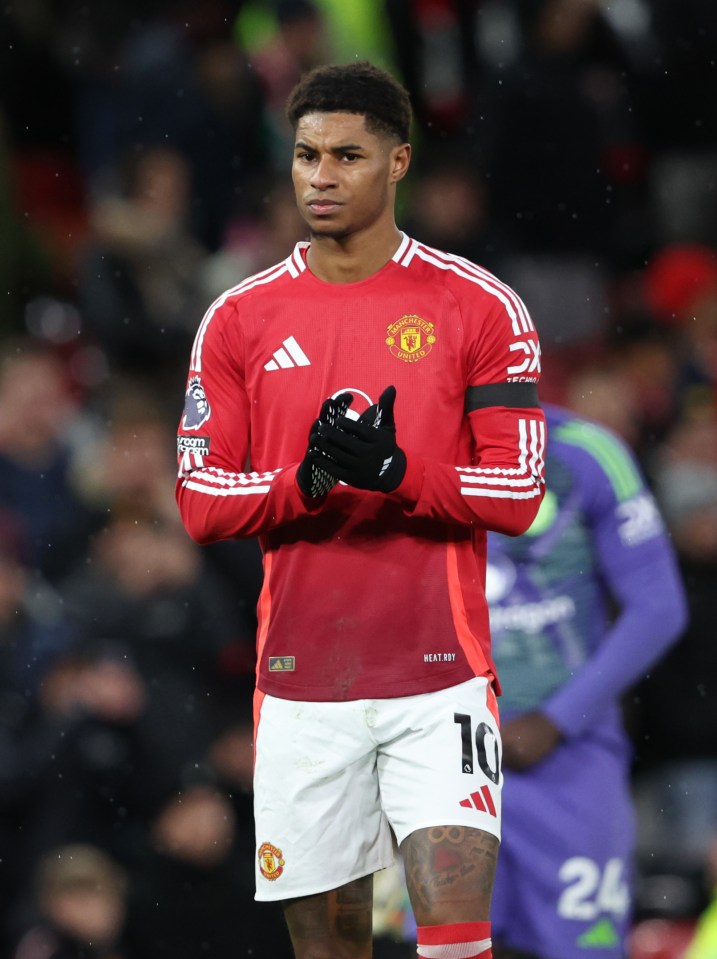 Manchester United star Marcus Rashford is being eyed by AC Milan