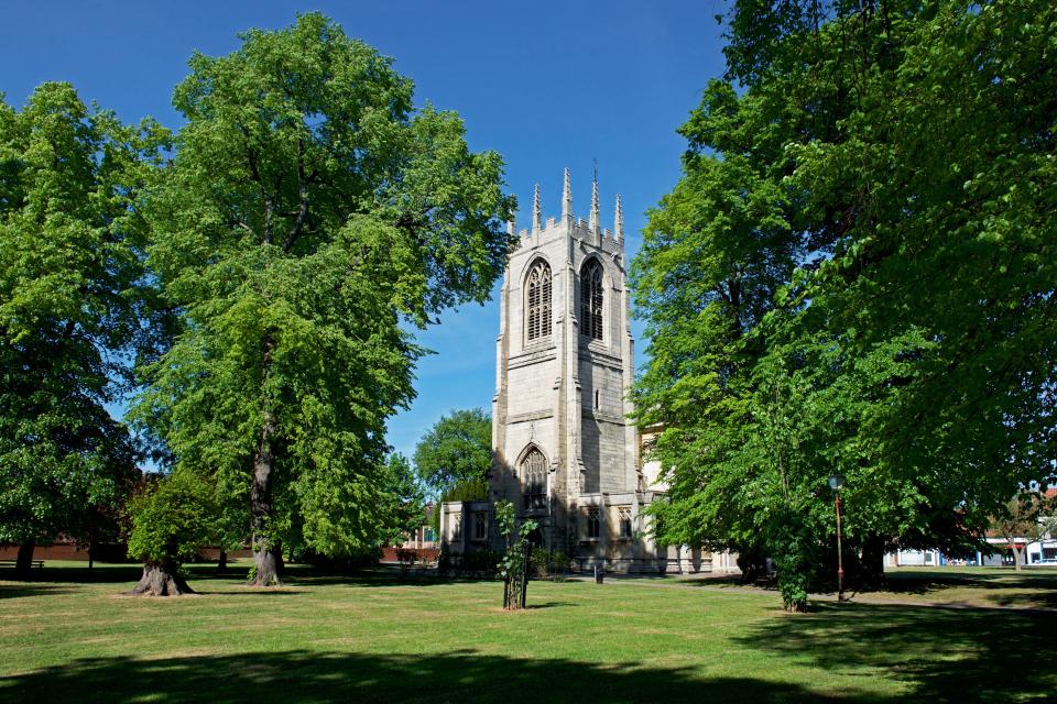 All Saints Church in Gainsborough, Lincolnshire, England.