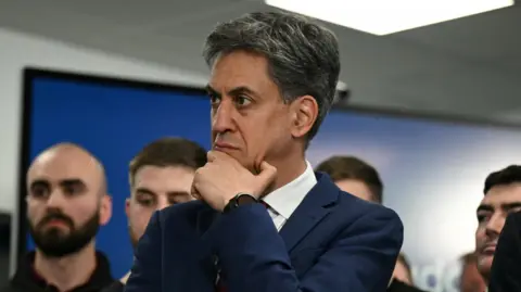 Reuters Secretary of State for Energy Security and Net Zero Ed Miliband looks thoughtful 