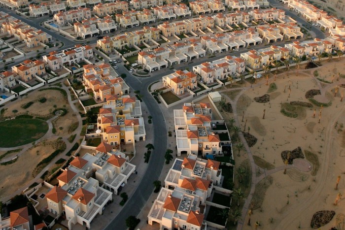 A view of villas in UAE