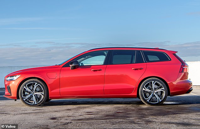 The V60 is smaller, sportier, and more manoeuvrable (pictured) than the V90