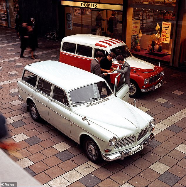 Despite its estate legacy, Volvo has twice taken this decision due to the company wanting to 'prioritise fully electric cars' (pictured is the Volvo P220 and Volvo P210 Amazon)