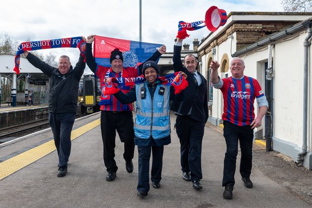 South Western Railway is encouraging Brits to hop on a train to support their local team