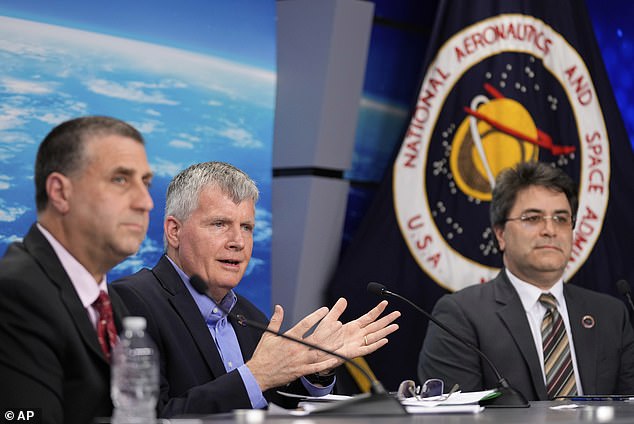 Steve Stich (center) revealed that NASA still plans to try another crewed space mission in the Boeing Starliner, despite its first mission leading to the stranding of two astronauts on the International Space Station