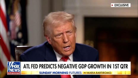 ‘I hate to predict things’: Trump downplays US recession fears amid trade tariffs – video