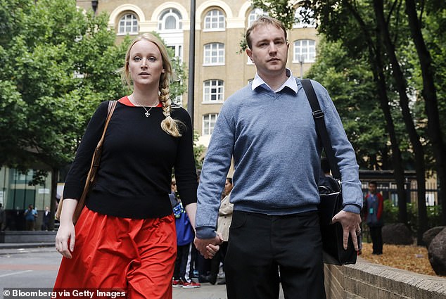 Scapegoat?: Tom Hayes and ex-wife Sarah at a previous court hearing in London