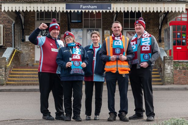 South Western Railway is encouraging Brits to hop on a train to support their local team