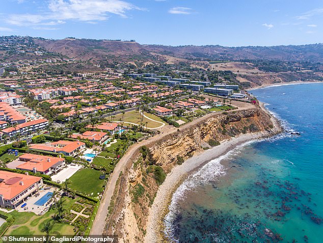 The Palos Verdes Peninsula is sinking toward the Pacific at a rate of four inches per week