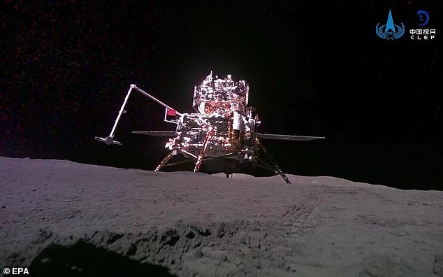 China's Chang'e 6 spacecraft (pictured) returned with 4.4 pounds of lunar rock samples from the moon's far side in June 2024