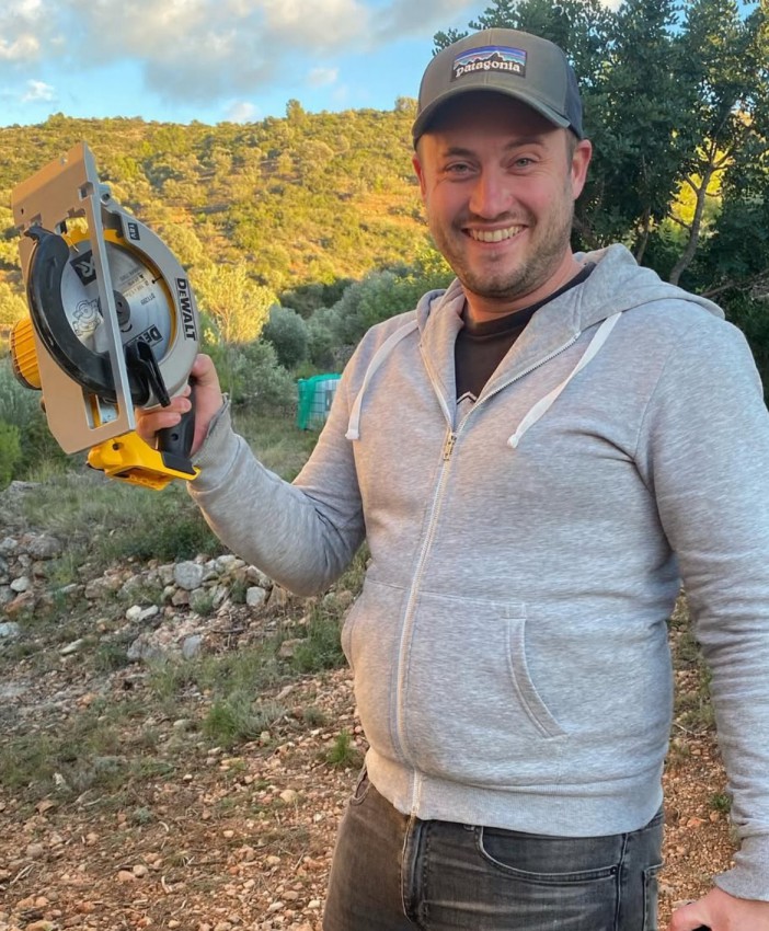 We ditched UK for Spain, , , Five years ago, mum-of-one Katie Smith and husband Danny, 37, ditched office jobs in the UK and used money theyd save for their wedding to buy a dilapidated two room stone house and 12.5 acres of land in a  popular holiday hotspot.