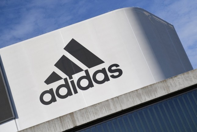 FILE PHOTO: The Adidas logo is pictured during celebrations for German sports apparel maker Adidas' 70th anniversary at the company's headquarters in Herzogenaurach, Germany, August 9, 2019. REUTERS/Andreas Gebert/File Photo