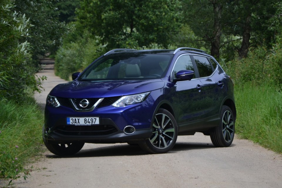 Nissan Qashqai on a road.