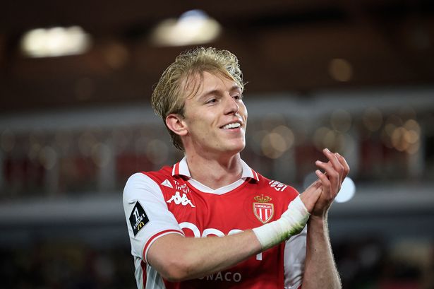 Mika Biereth after Monaco vs Strasbourg