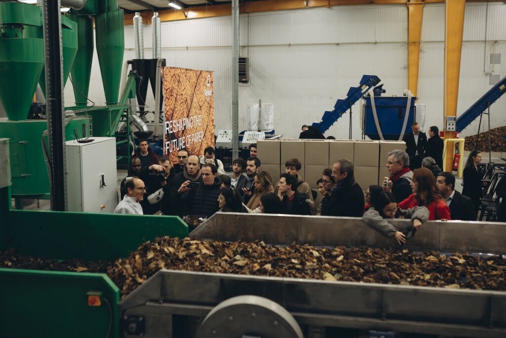 Releaf Paper manufacturing plant during the tour of interested parties